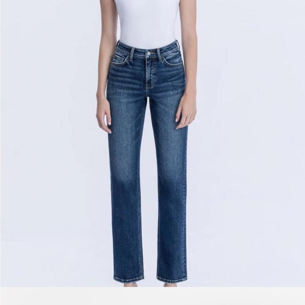 High waisted straight leg jeans size 28